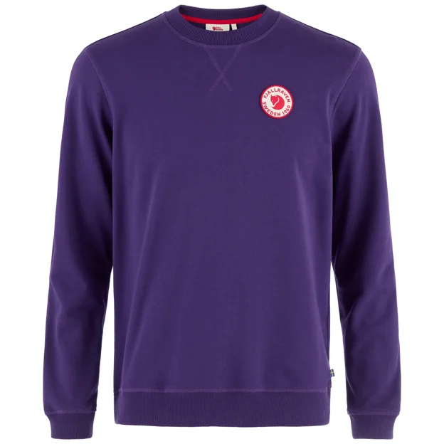 Fjällräven 1960 Logo Badge Sweater M Men’s Sweaters & knitwear Purple Main Front 118284
