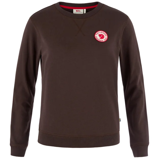 Fjällräven 1960 Logo Badge Sweater W Women’s Sweaters & knitwear Brown, Purple Main Front 104520