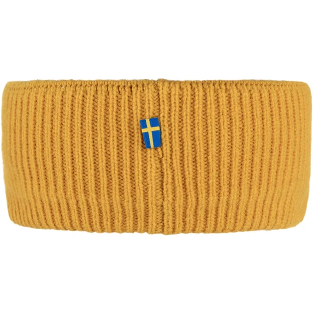 Fjällräven 1960 Logo Headband Unisex Caps, hats & beanies Yellow Main Back 58730