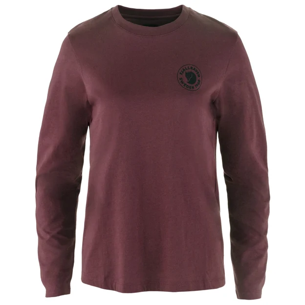 Fjällräven 1960 Logo T-shirt LS W Women’s T-shirts & tank tops Purple, Red, Pink Main Front 93894