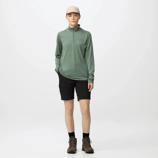 Fjällräven Abisko Day Hike Half Zip W Women’s Base layer tops Model Model front 99947