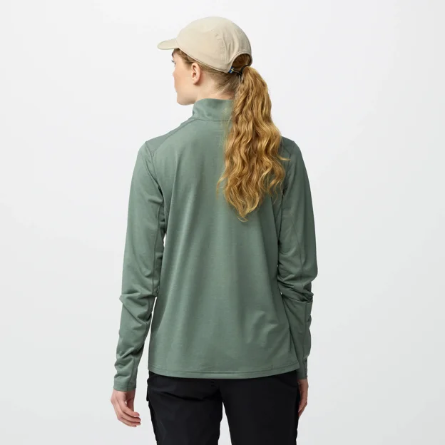 Fjällräven Abisko Day Hike Half Zip W Women’s Base layer tops Model Model back 99938