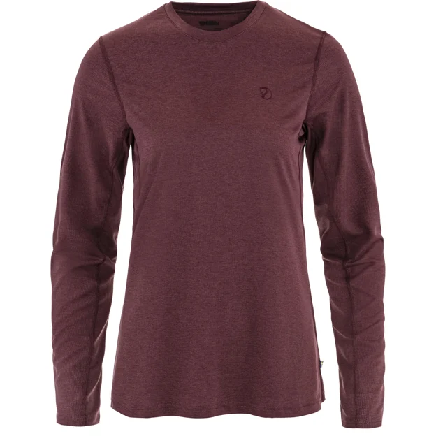 Fjällräven Abisko Day Hike LS W Women’s Base layer tops Purple Main Front 100872