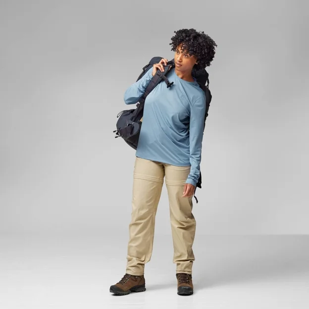 Fjällräven Abisko Day Hike LS W Women’s Base layer tops Model Model front 82046