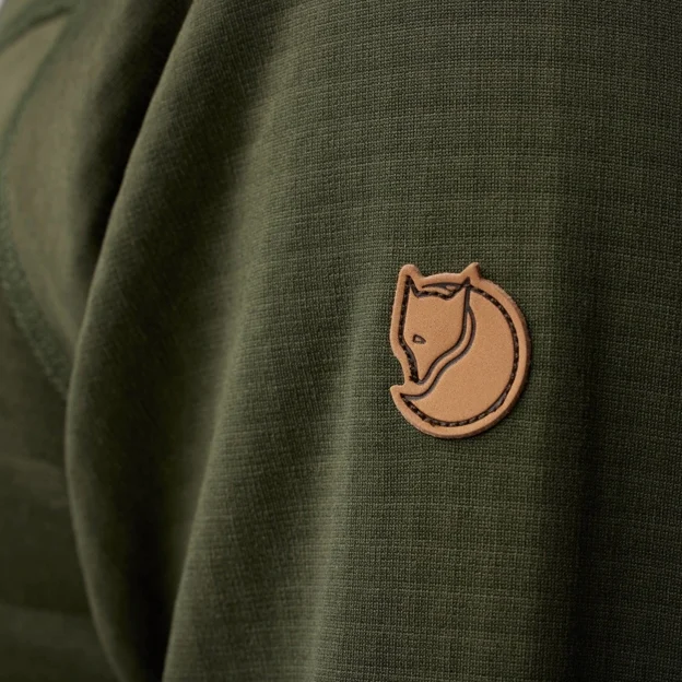 Fjällräven Abisko Grid Fleece Hoodie M Men’s Outlet Model Angle I 85317