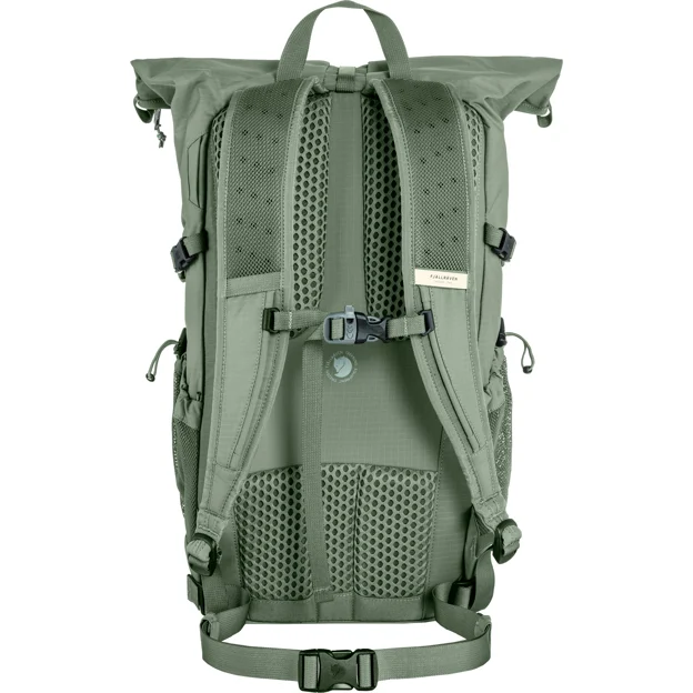 Fjällräven Abisko Hike Foldsack Unisex Daypacks Green Main Back 67032