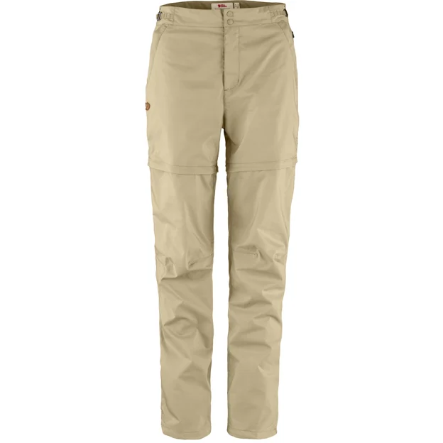 Fjällräven Abisko Hike Zip-off Trs W Women’s Trekking trousers Beige Main Front 80935