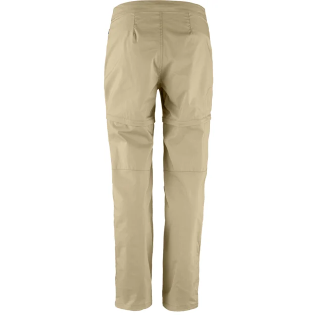 Fjällräven Abisko Hike Zip-off Trs W Women’s Trekking trousers Beige Main Back 80936