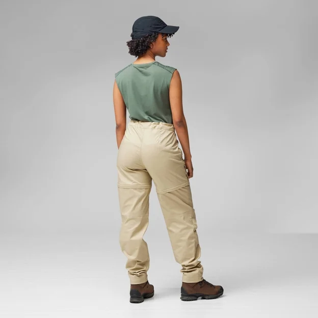 Fjällräven Abisko Hike Zip-off Trs W Women’s Trekking trousers Model Model back 82079