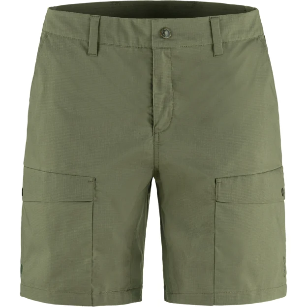 Fjällräven Abisko Hybrid Trail Shorts W Women’s Shorts & skirts Green Main Front 84365