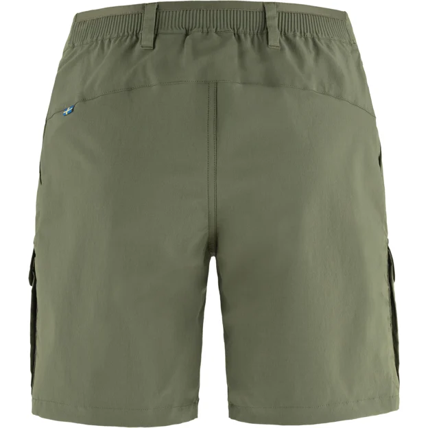 Fjällräven Abisko Hybrid Trail Shorts W Women’s Shorts & skirts Green Main Back 87652