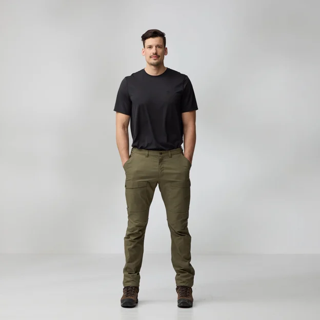 Fjällräven Abisko Hybrid Trail Trs M Men’s Trekking trousers Model Model front 89943