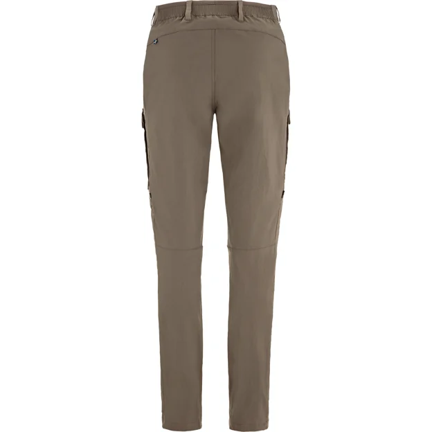 Fjällräven Abisko Hybrid Trail Trs W Women’s Trekking trousers Brown Main Back 100143