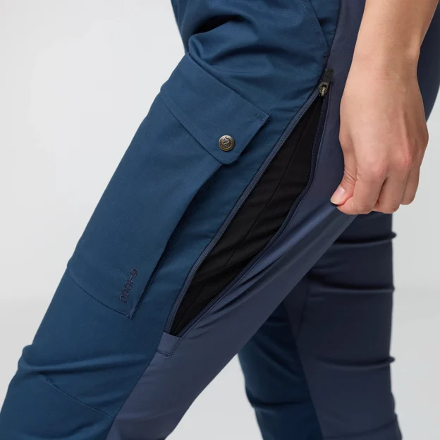 Fjällräven Abisko Hybrid Trail Trs W Women’s Trekking trousers Model Angle H 90219