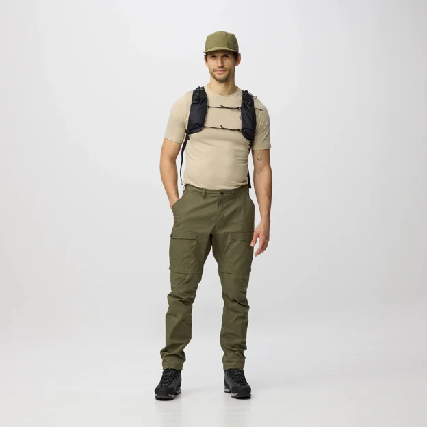 Fjällräven Abisko Hybrid Trail Trs Zip-off M Men’s Trekking trousers Model Model front 99894