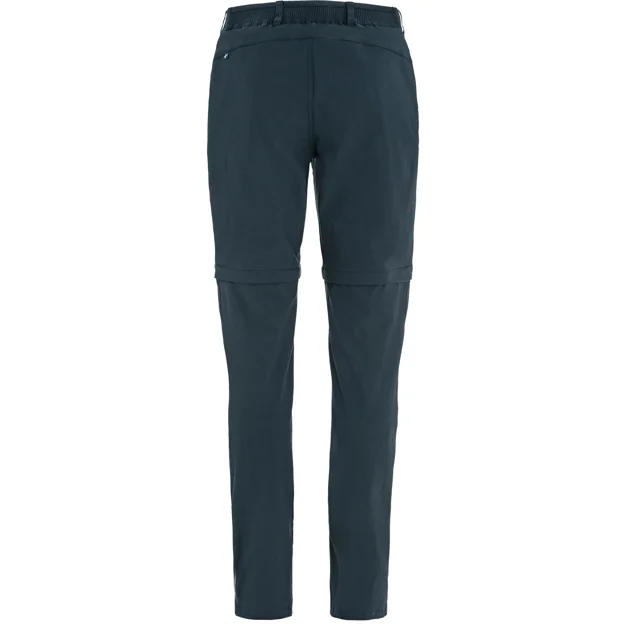 Fjällräven Abisko Hybrid Trail Trs Zip-off W Women’s Trekking trousers Blue Main Back 100149