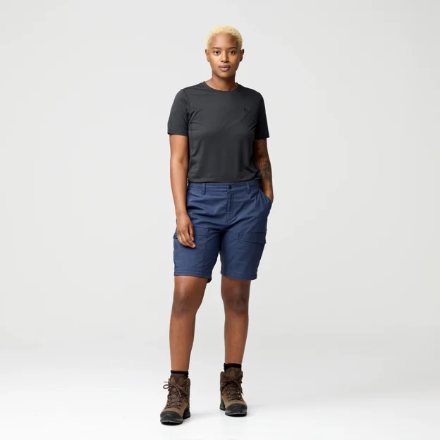 Fjällräven Abisko Hybrid Trail Trs Zip-off W Women’s Trekking trousers Model Angle N 99948