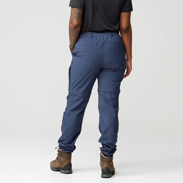Fjällräven Abisko Hybrid Trail Trs Zip-off W Women’s Trekking trousers Model Model back 99941