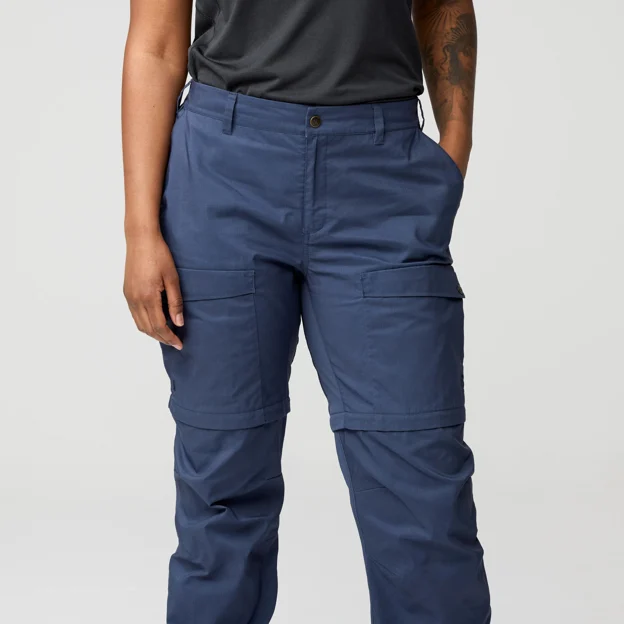 Fjällräven Abisko Hybrid Trail Trs Zip-off W Women’s Trekking trousers Model Angle F 99934
