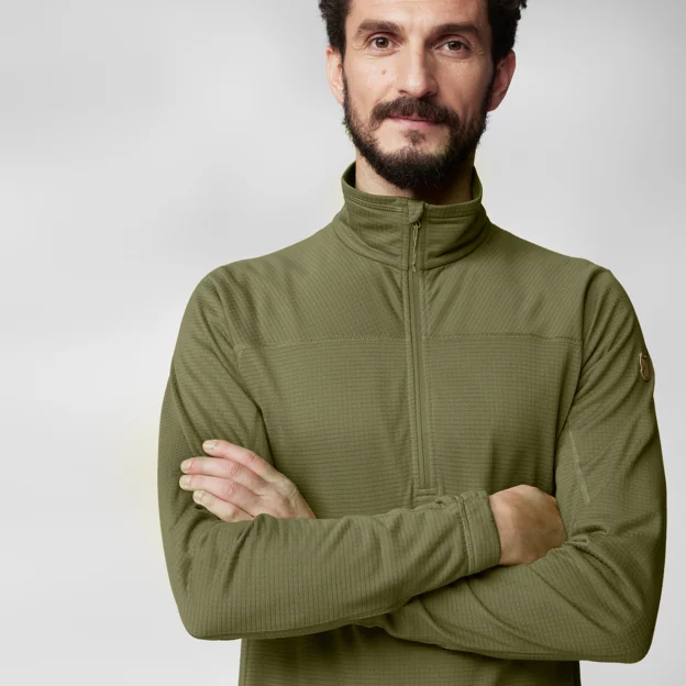 Fjällräven Abisko Lite Fleece Half Zip M Men’s Fleeces Model Model side 101279