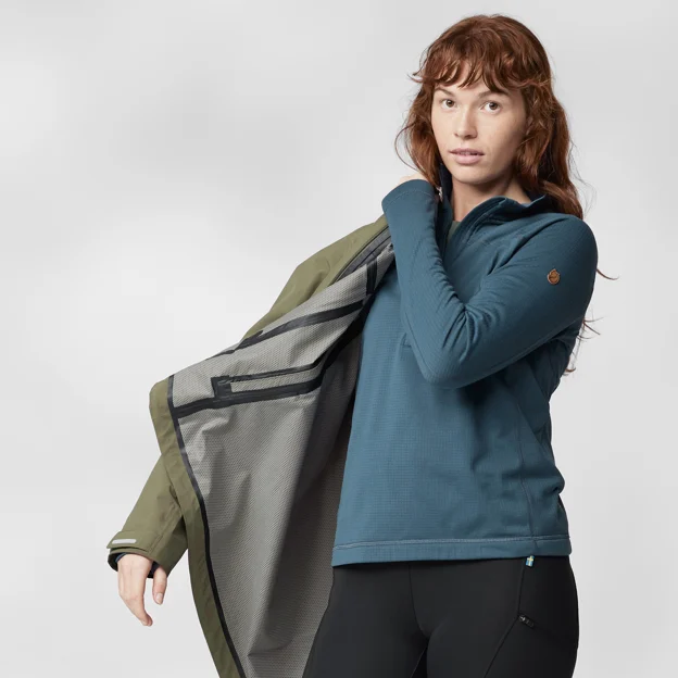 Fjällräven Abisko Lite Fleece Half Zip W Women’s Fleeces Model Model back 66611