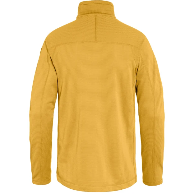 Fjällräven Abisko Lite Fleece Jacket M Men’s Trekking jackets Yellow, Orange Main Back 101172