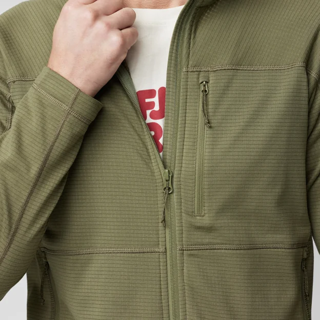 Fjällräven Abisko Lite Fleece Jacket M Men’s Trekking jackets Detail Angle F 66621