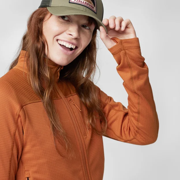 Fjällräven Abisko Lite Fleece Jacket W Women’s Outlet Model Model side 66616