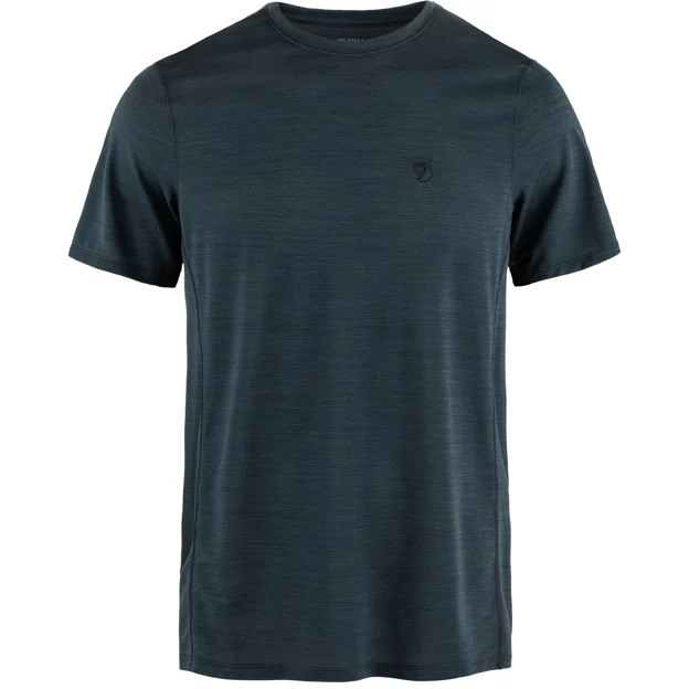 Fjällräven Abisko Lite SS M Men’s T-shirts & tank tops Blue Main Front 84374