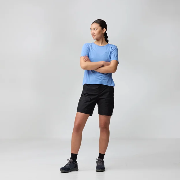 Fjällräven Abisko Lite SS W Women’s T-shirts & tank tops Model Angle F 90213