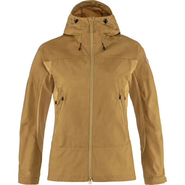Fjällräven Abisko Lite Trekking Jacket W Women’s Trekking jackets Brown, Yellow Main Front 49458
