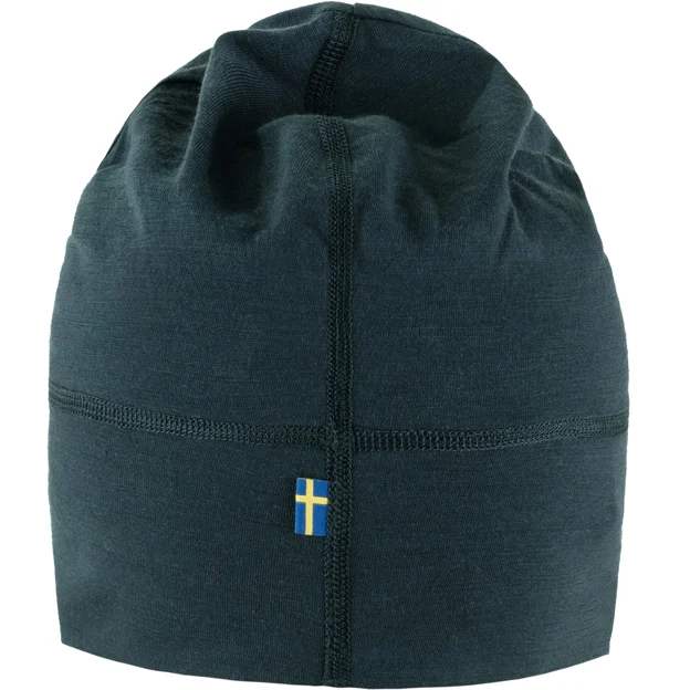 Fjällräven Abisko Lite Wool Beanie Unisex Caps, hats & beanies Blue Main Back 58766