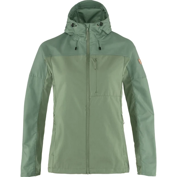 Fjällräven Abisko Midsummer Jacket W Women’s Wind jackets Green Main Front 49472