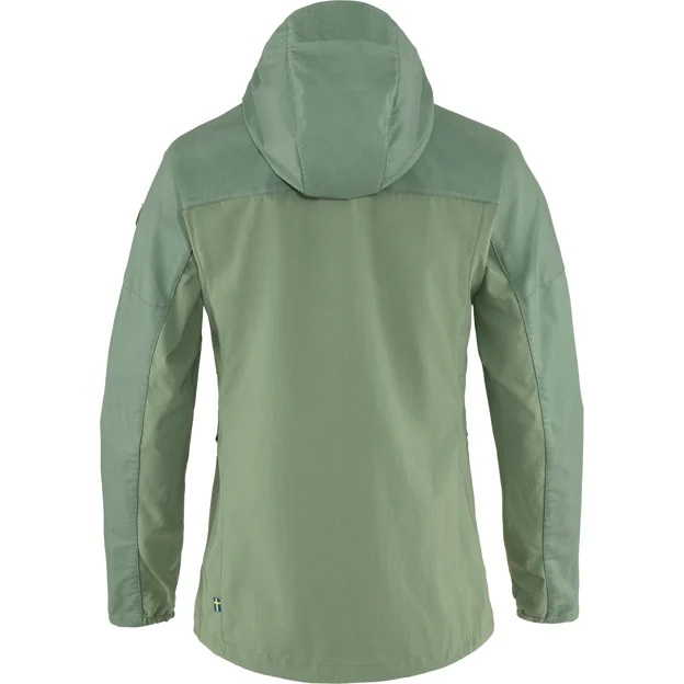 Fjällräven Abisko Midsummer Jacket W Women’s Wind jackets Green Main Back 49473