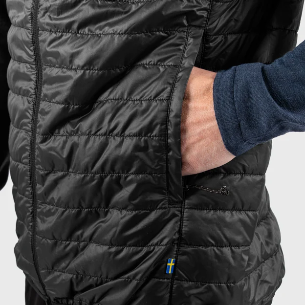 Fjällräven Abisko Padded Vest M Men’s Trekking jackets Detail Angle H 101212