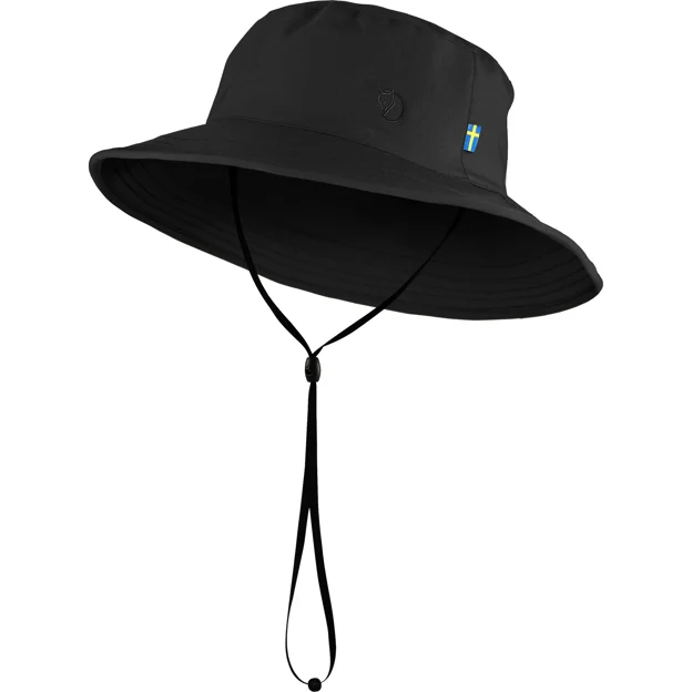 Fjällräven Abisko Sun Hat Unisex Caps, hats & beanies Black Main Front 92079
