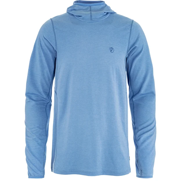 Fjällräven Abisko Sun-hoodie M Men’s Base layer tops Blue Main Front 100745