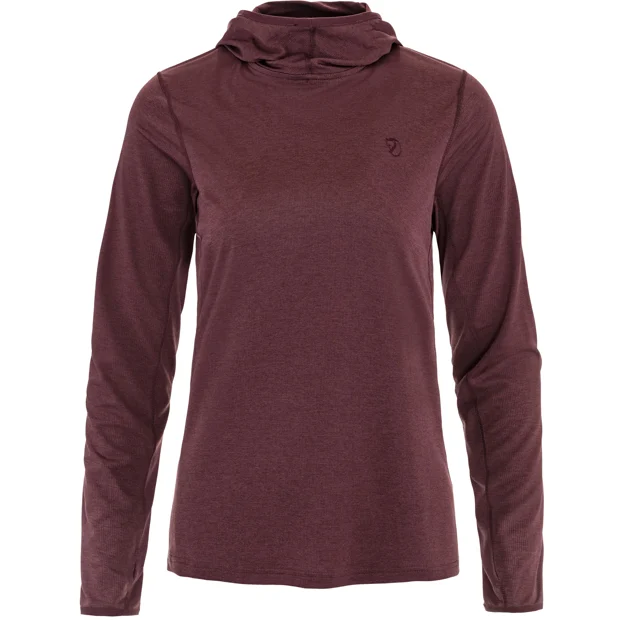 Fjällräven Abisko Sun-hoodie W Women’s Base layer tops Purple Main Front 100936