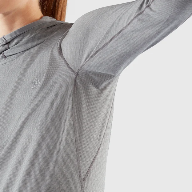 Fjällräven Abisko Sun-hoodie W Women’s Base layer tops Detail Angle G 26400