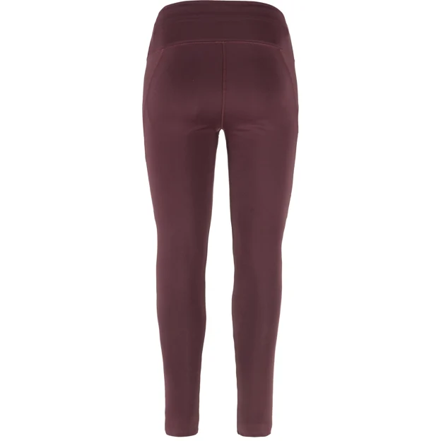 Fjällräven Abisko Tights W Women’s Trekking tights Red Main Back 80945