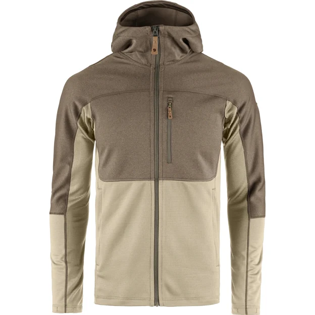 Fjällräven Abisko Trail Fleece M Men’s Fleeces Brown, Beige Main Front 92045