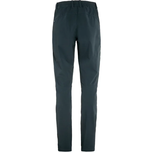 Fjällräven Abisko Trail Stretch Trousers W Women’s Trekking trousers Blue Main Back 67112