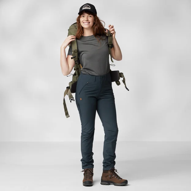 Fjällräven Abisko Trail Stretch Trousers W Women’s Trekking trousers Model Model front 66632