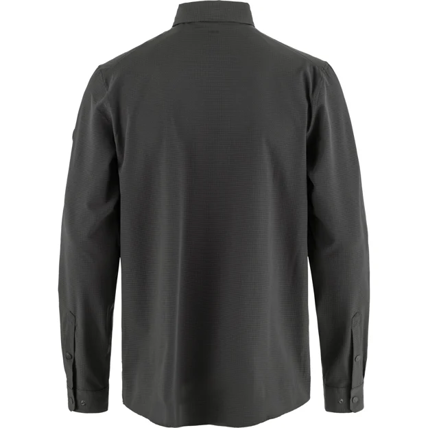 Fjällräven Abisko Trekking Shirt M Men’s Shirts Grey Main Back 86938