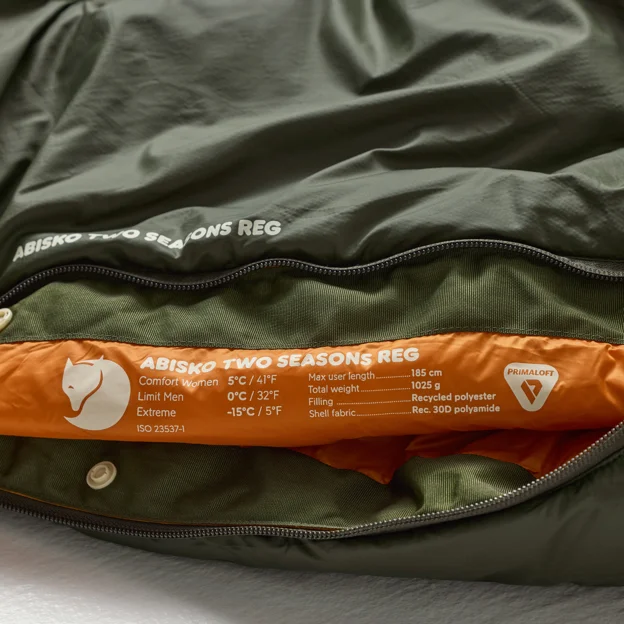 Fjällräven Abisko Two Seasons Regular Unisex Sleeping bags Model Angle H 88235