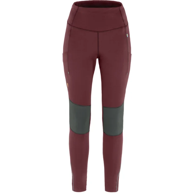 Fjällräven Abisko Värm Trekking Tights W Women’s Trekking tights Grey, Purple, Red Main Front 56304