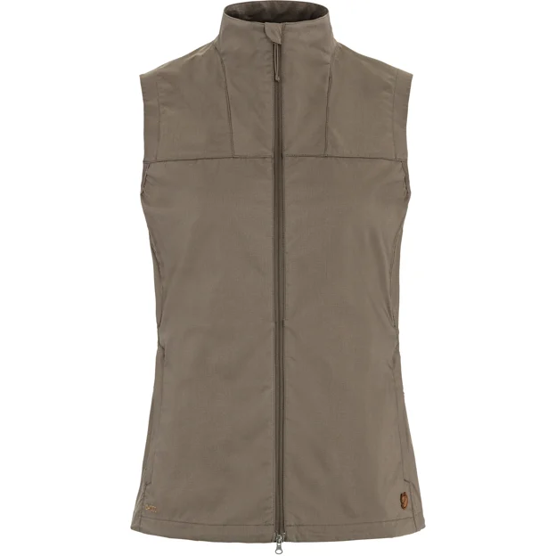 Fjällräven Abisko Vest W Women’s Trekking jackets Brown Main Front 101181