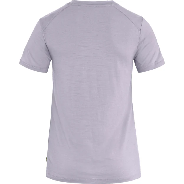 Fjällräven Abisko Wool Fox SS W Women’s Base layer tops Purple, Blue Main Back 100667