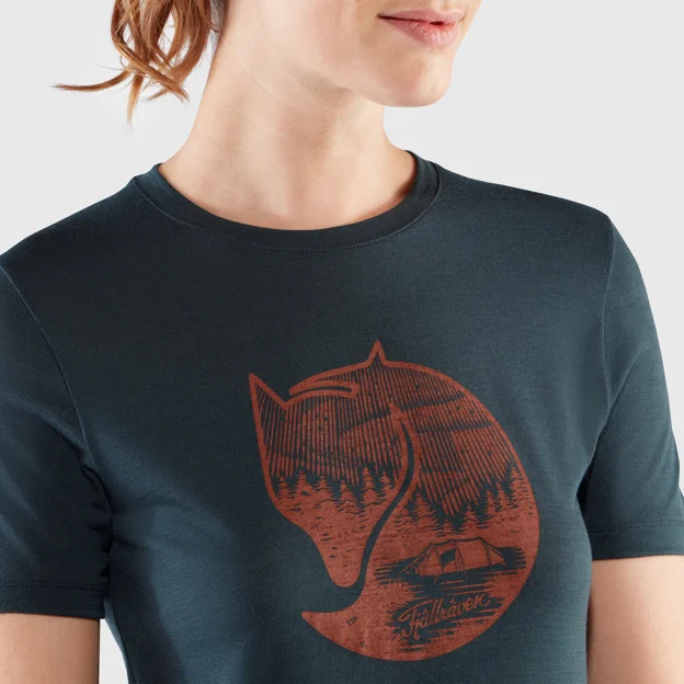 Fjällräven Abisko Wool Fox SS W Women’s Base layer tops Detail Angle F 43649