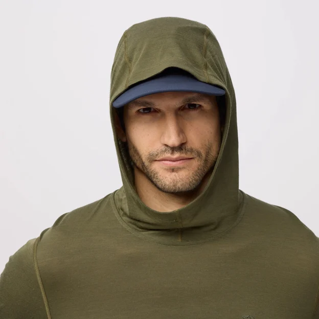 Fjällräven Abisko Wool Hoodie M Men’s Base layer tops Model Angle F 94136
